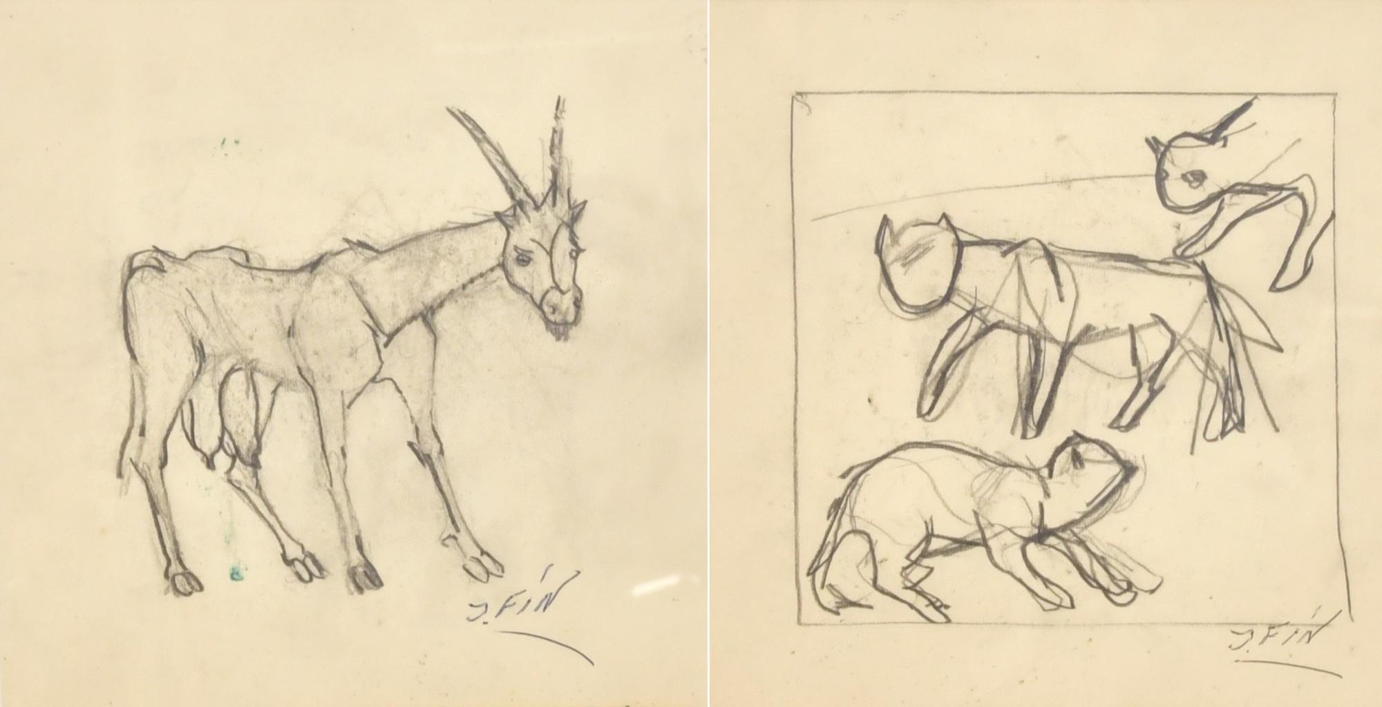 JOSE VILATO RUIZ, "FIN" (1916-1969).  "Cabra" y "Gatos", di