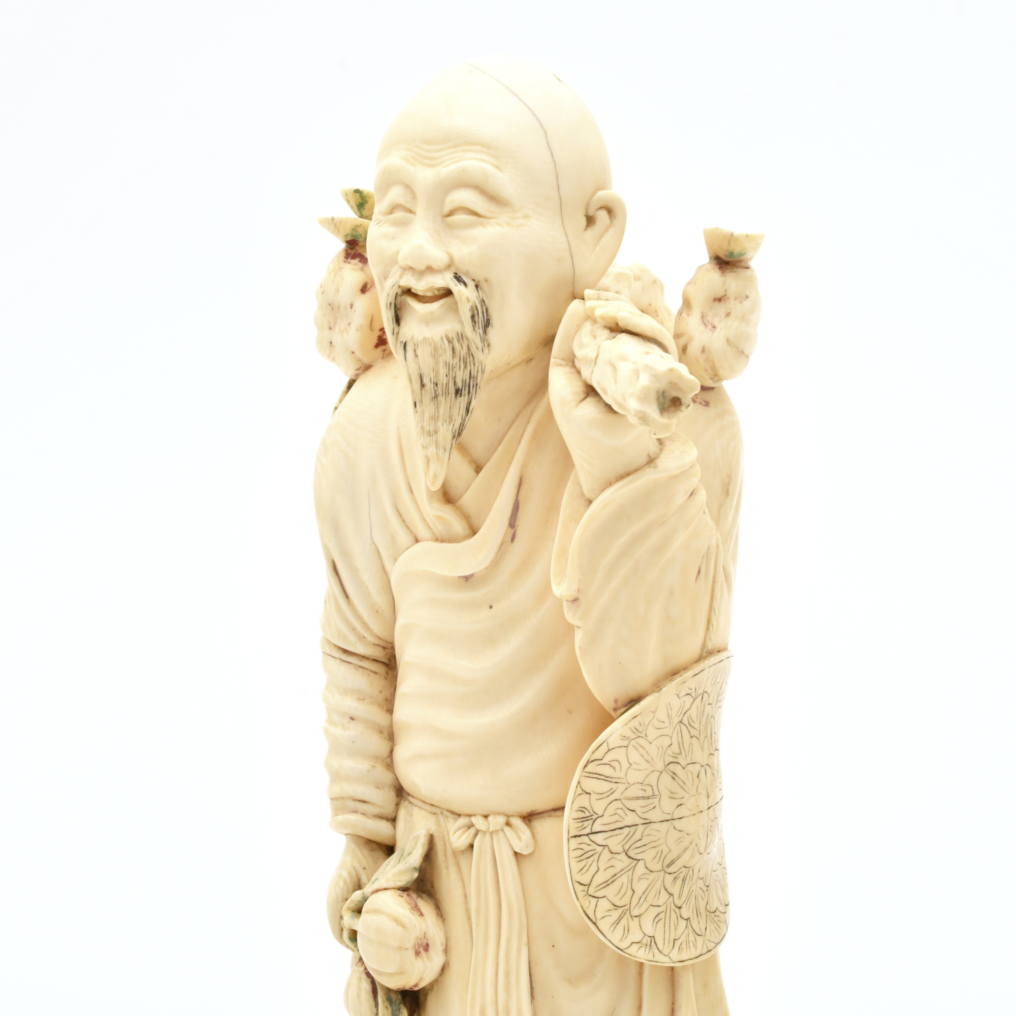 ESCUELA JAPONESA, PPS. SIGLO XX.  Figura de anciano.