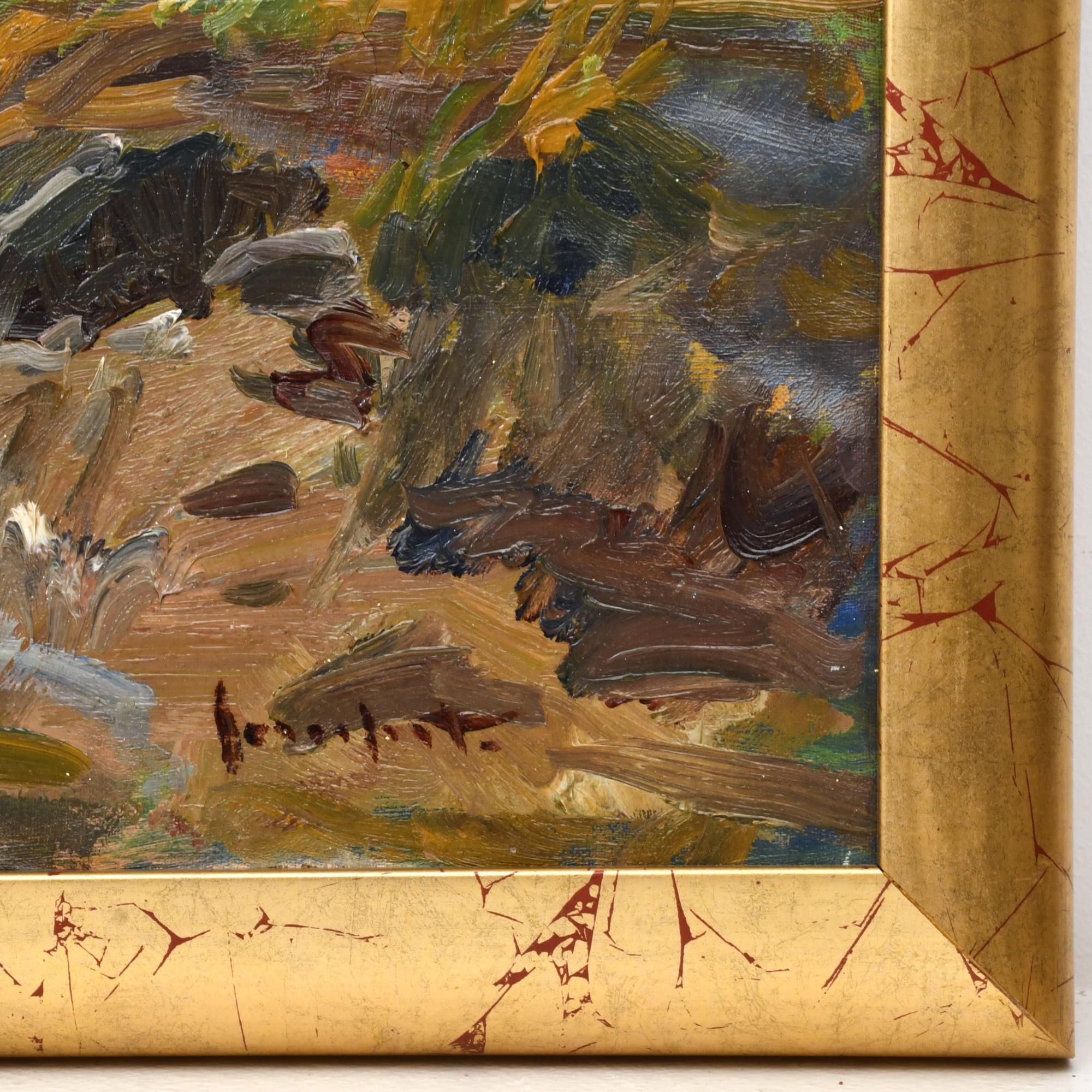 JOSEP SERRASANTA (1916-1998). "Paisaje con pastor  y ovejas