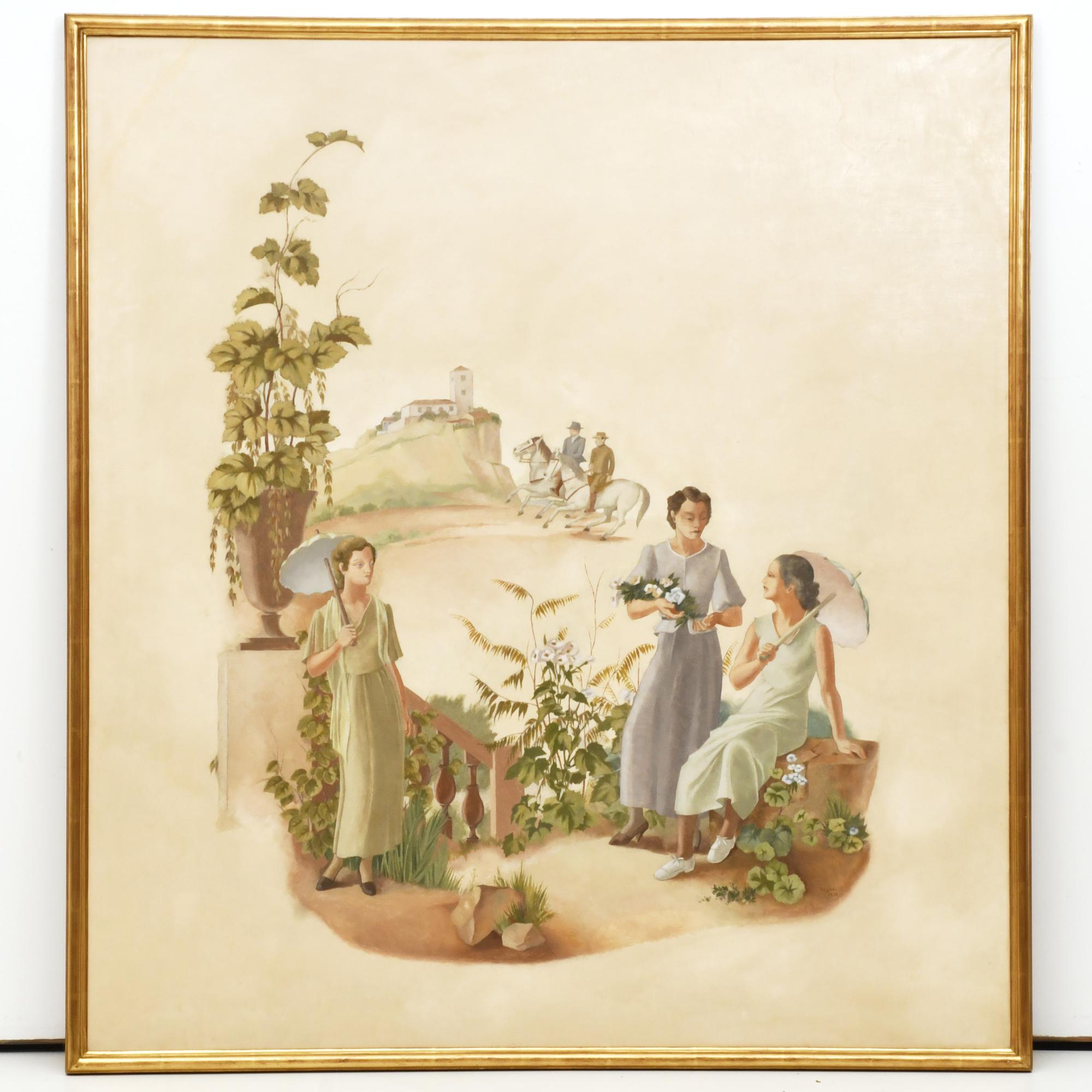 XAVIER NOGUÉS (1873-1940). "Estiu", 1936.