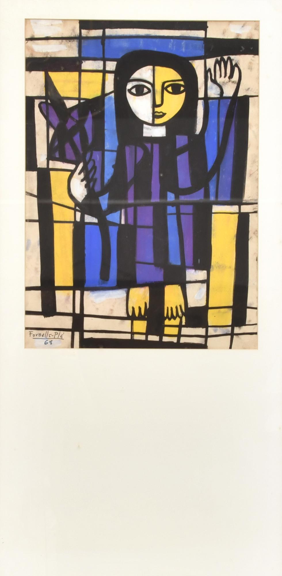 FRANCESC FORNELLS-PLA (1921-1999).  "Figura", 1968.