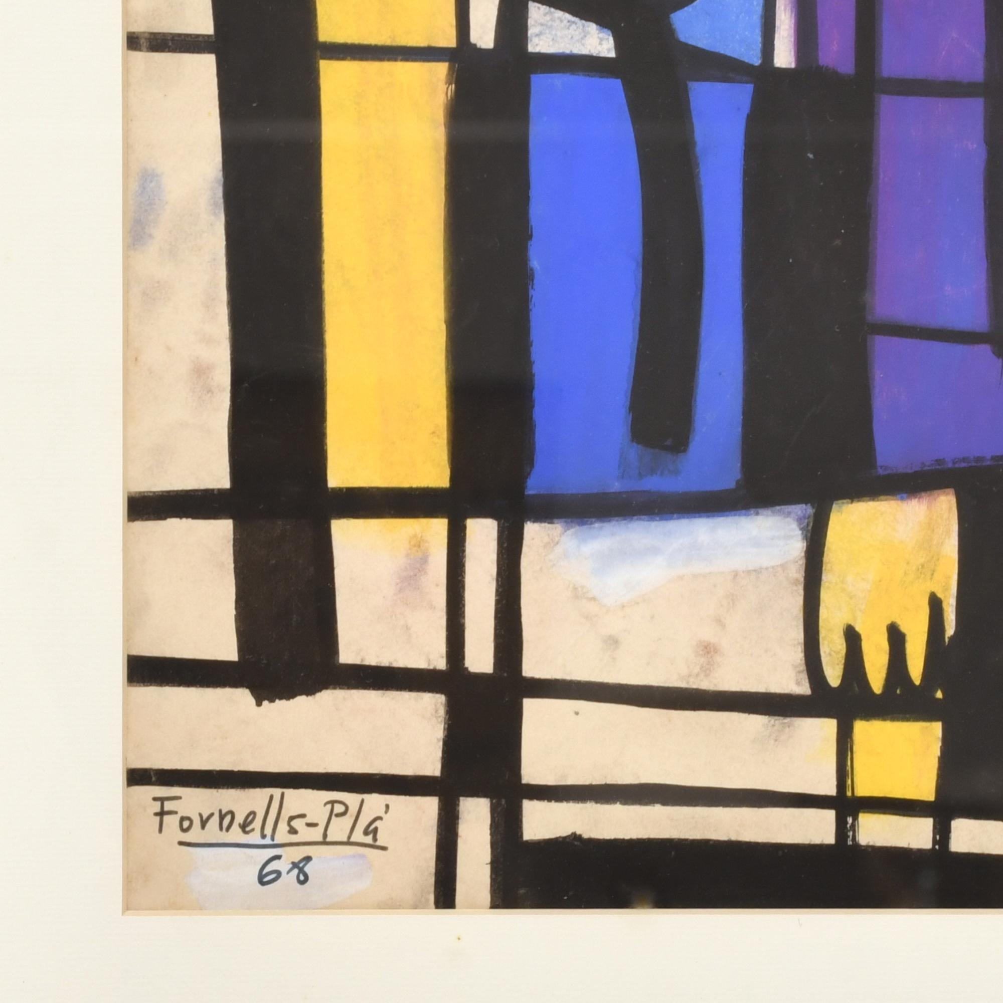 FRANCESC FORNELLS-PLA (1921-1999).  "Figura", 1968.