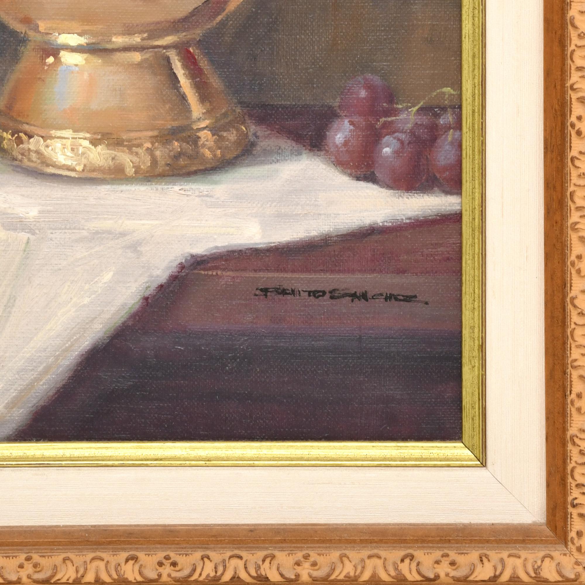 BENITO SÁNCHEZ HIDALGO (1944).  "Bodegón de "Los encantes",