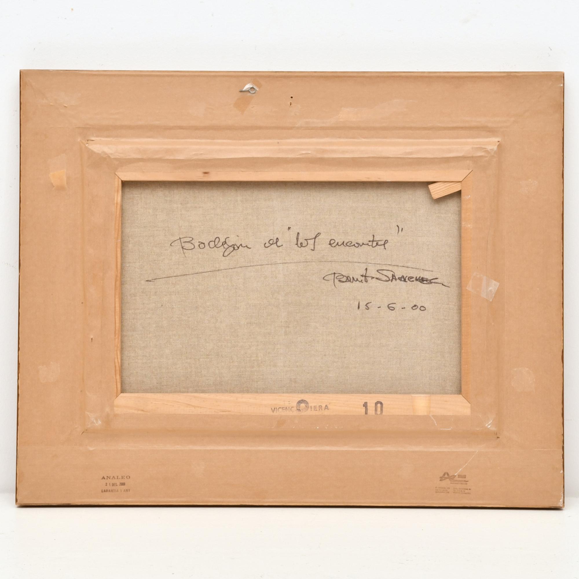 BENITO SÁNCHEZ HIDALGO (1944).  "Bodegón de "Los encantes",