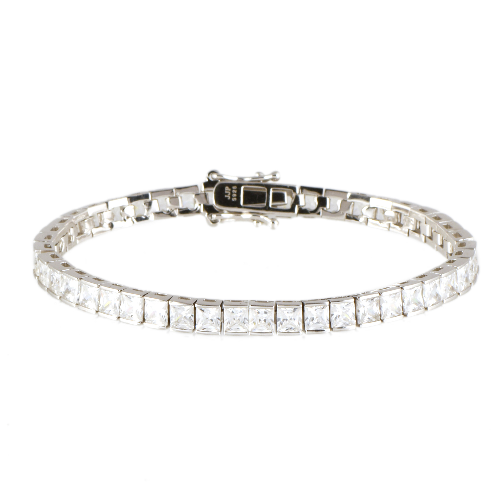 Pulsera riviére con circonitas.