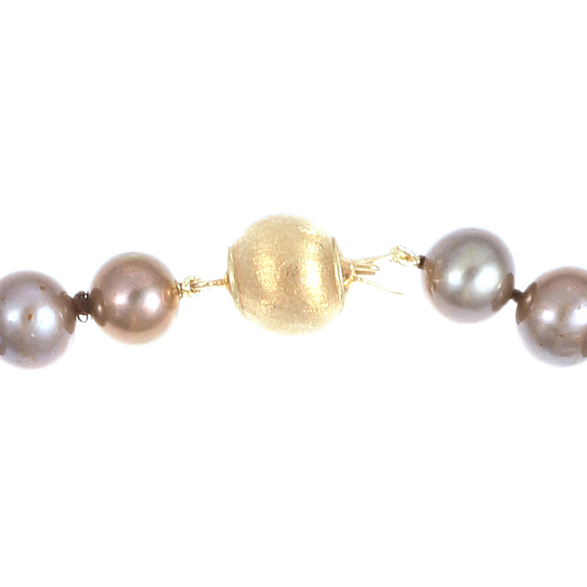 Collar en degradé de perlas color tahití