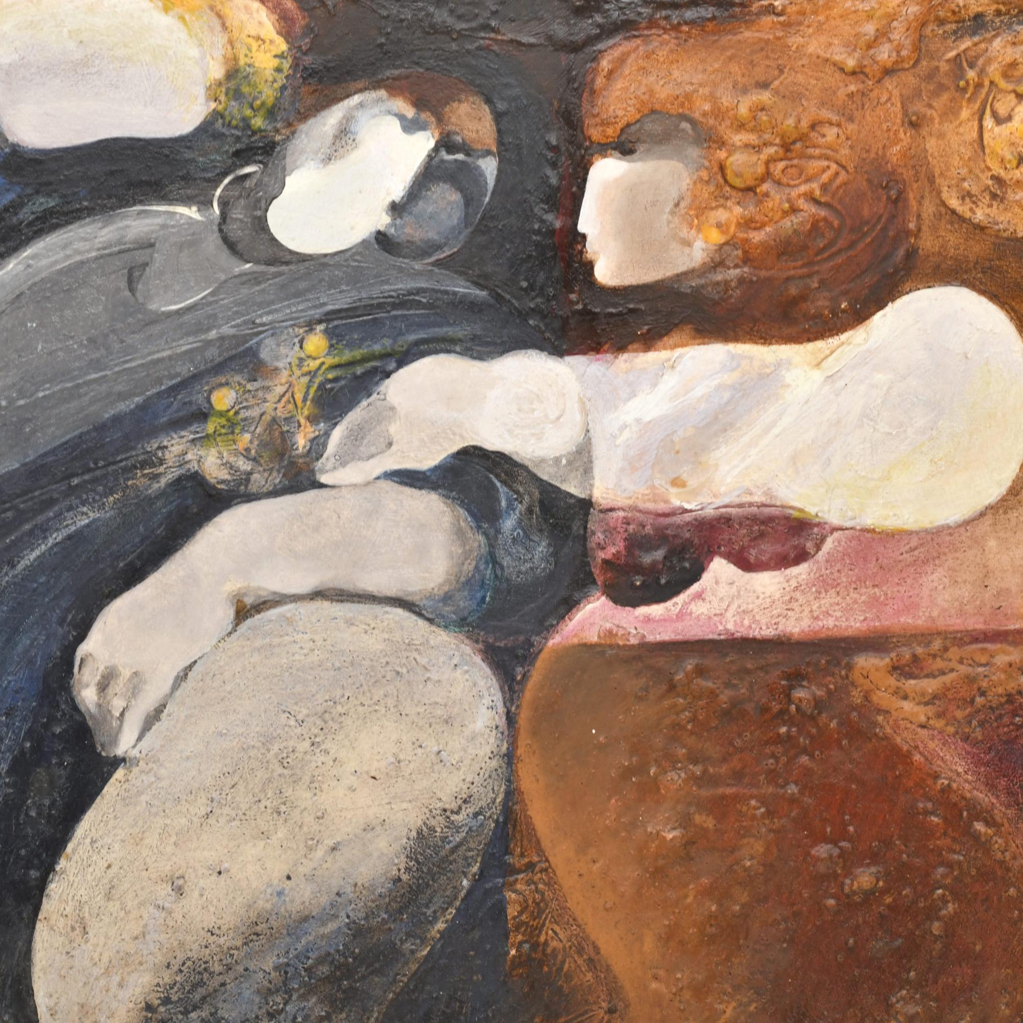 JOSEP BAQUÉS (1931-?).  "Figuras", Premià de Dalt, 1974.