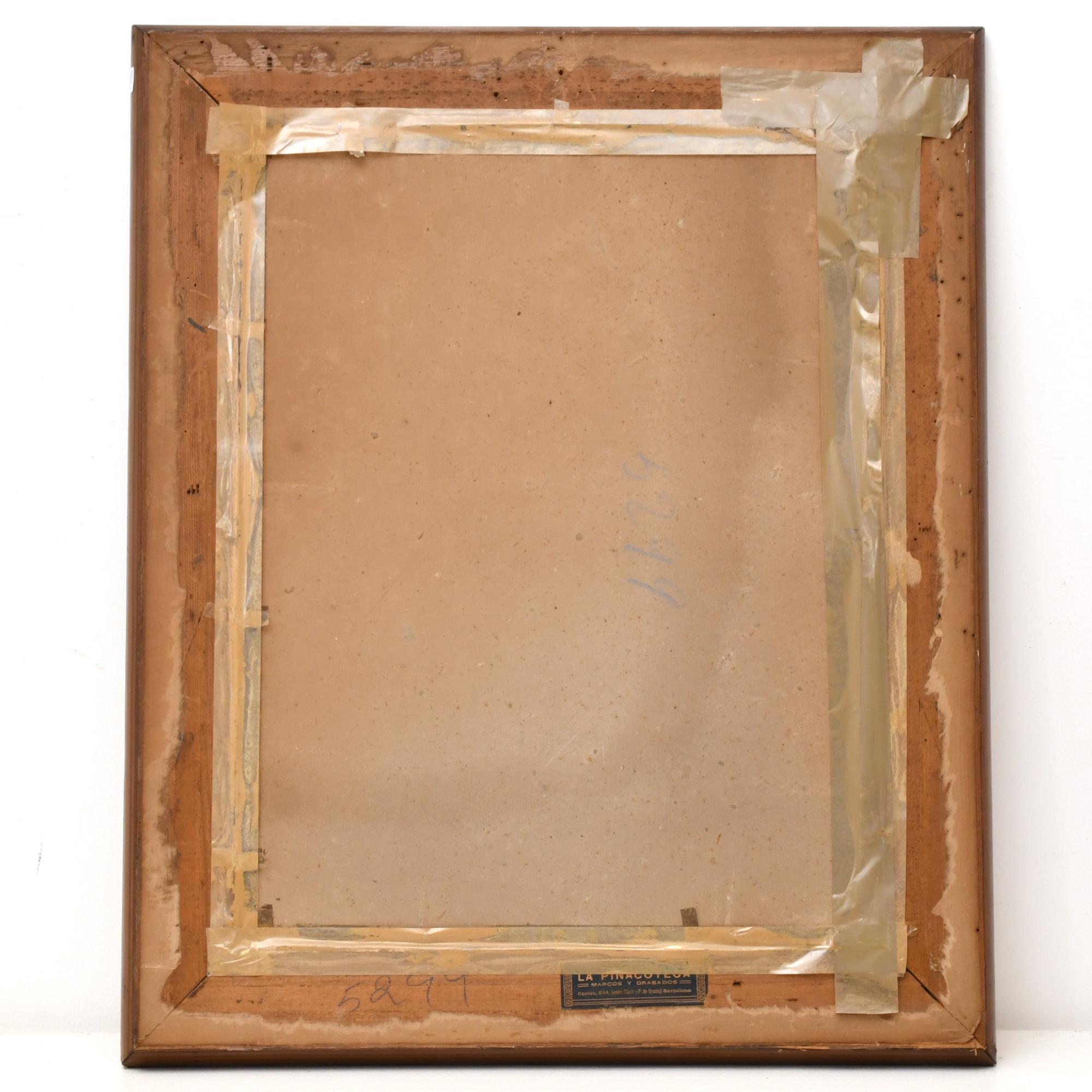 RAMÓN CASAS Y CARBO (1866-1932). "Mujer con mantón y sombre