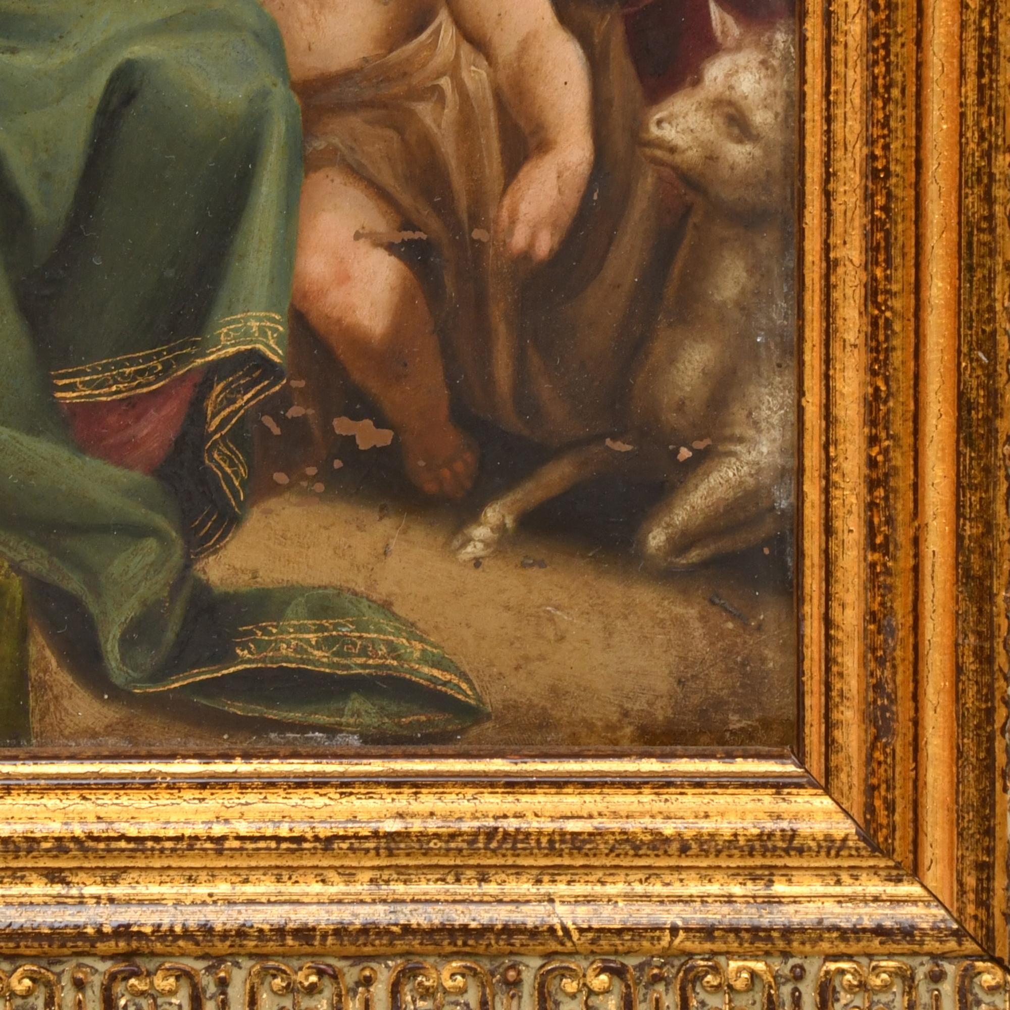 ESCUELA HOLANDESA, SIGLO XVII. "Sagrada Familia con san Jua