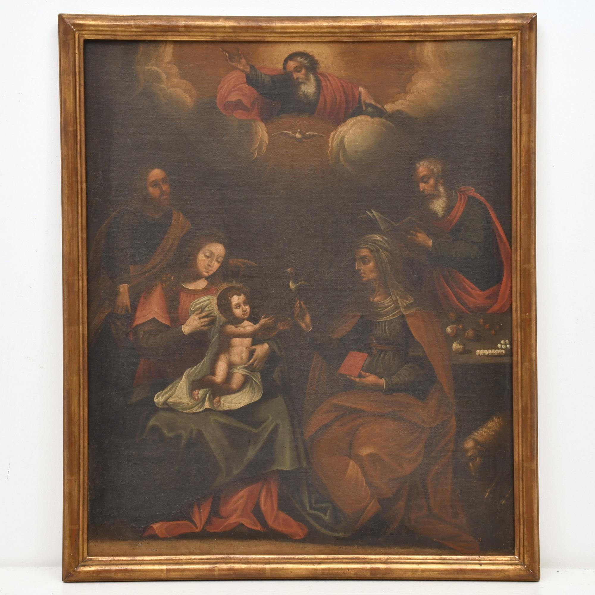 ESCUELA PROBABLEMENTE ARAGONESA, SIGLO XVIII. "Sagrada fami