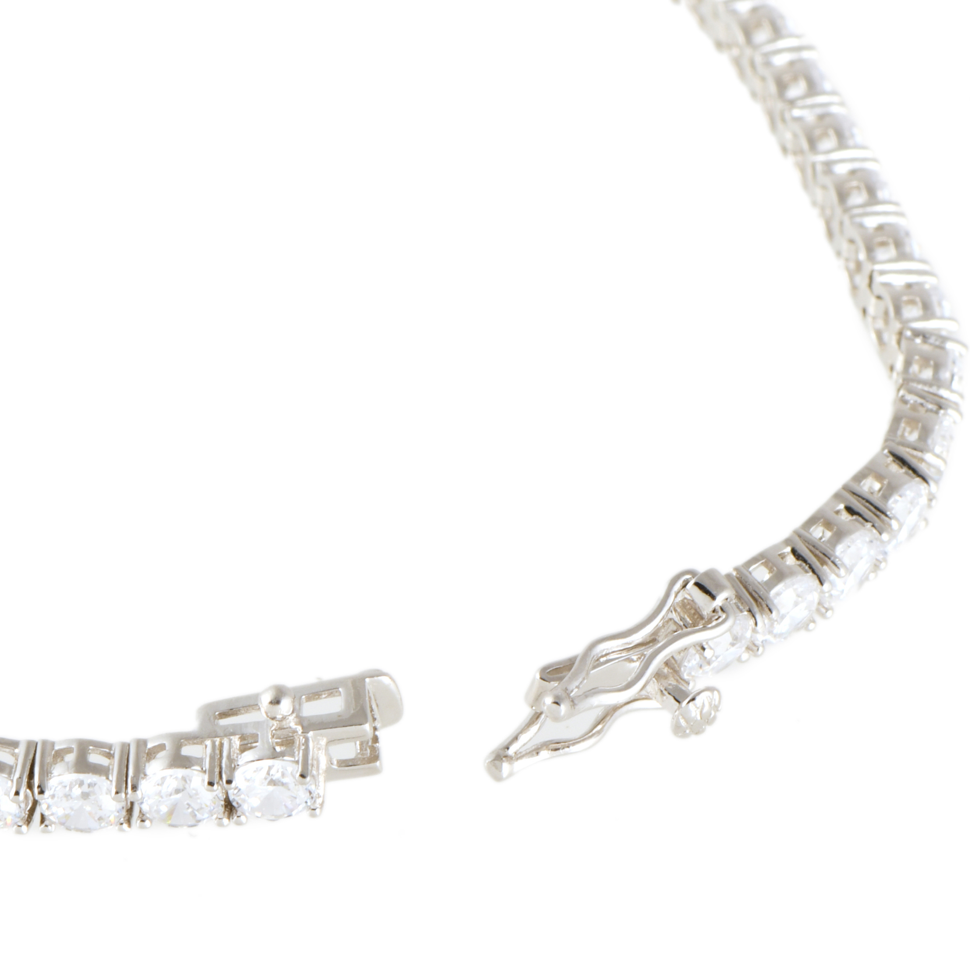 Pulsera riviére con circonitas.