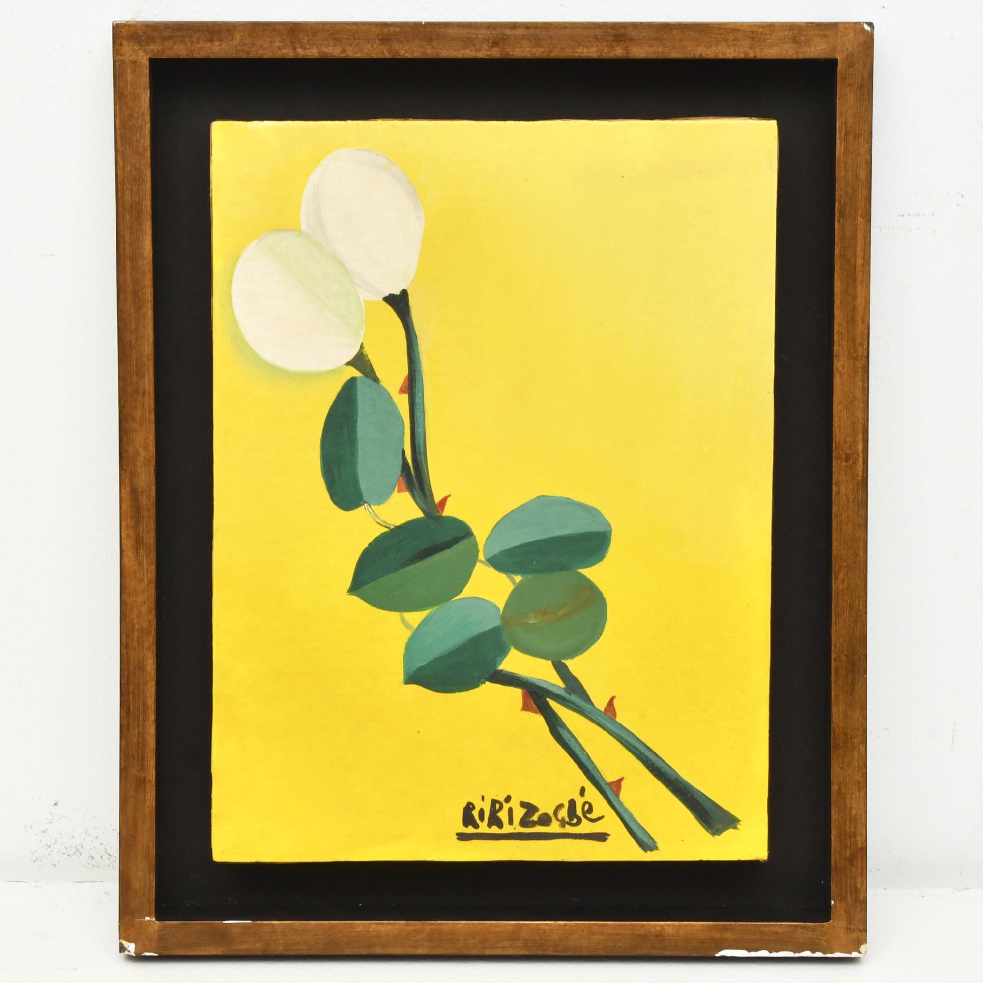 BIBI ZOGBE (1890-1975).  "Dos Rosas".