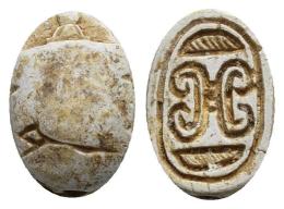 EGIPTO. Escarabeo. Fayenza. 13 mm. II Período Intermedio. Mustaki Collection.